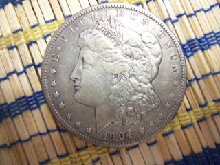 1904 United States Morgan Silver Dollar, ,  Sharp Detail photo