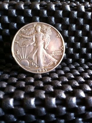 1943 90% Silver Walking Liberty Half Dollar Grade Coin Great Toning photo