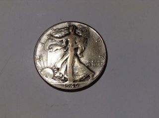 1946 - D Liberty Walking Half Dollar - photo