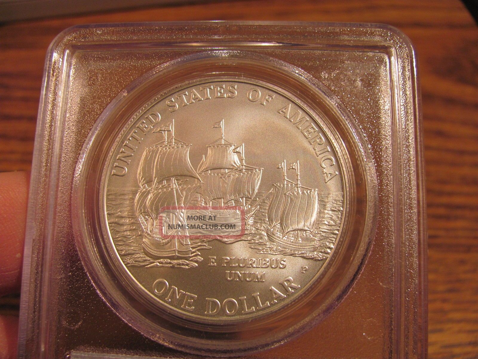 2007 P (silver) " Jamestown " (va) Quadricentennial. 1 Pcgs Ms70