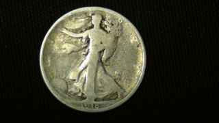 1918 S U.  S.  Silver Walking Liberty Half Dollar photo