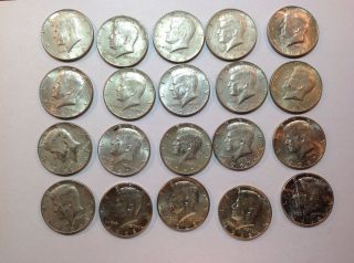 1965 - 1969 Kennedy Half Dollars,  40% Silver photo