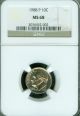 1988 - P Roosevelt Dime Ngc Ms68 Finest Registry Pop - 3 Extremely Rare Dimes photo 1