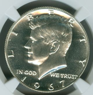 1967 Kennedy Silver Half Ngc Ms68 Pq 2nd Finest Graded 3802823 - 041 photo