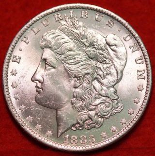 Uncirculated 1883 - O Silver Morgan Dollar S/h photo