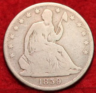 1859 - O Silver Seated Half Dollar photo