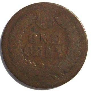 1875 - P Indian Cent About Good photo