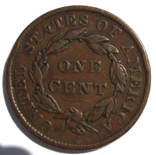 1837 - P Large Cent Very Fine photo