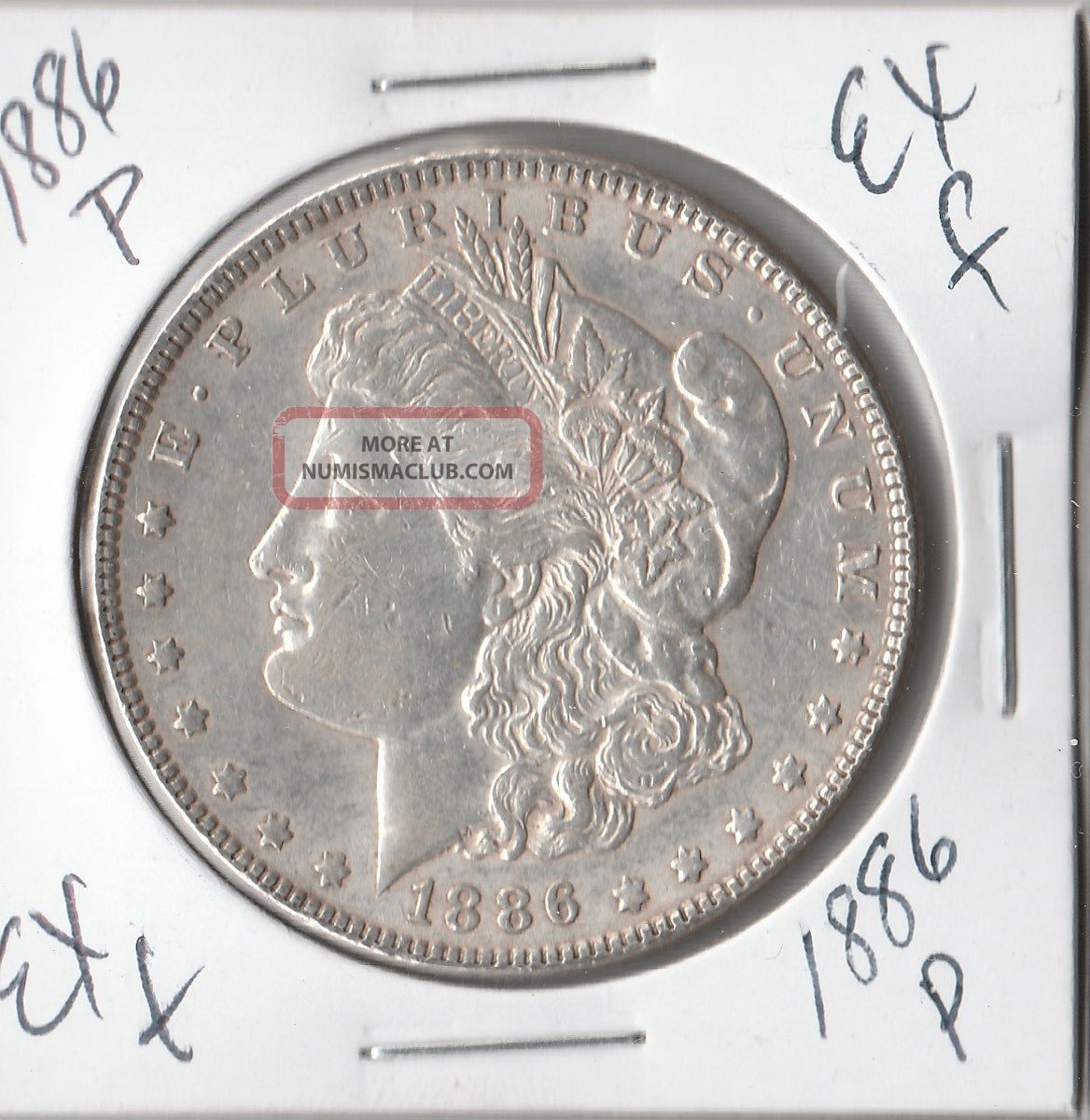 1886 P Morgan Silver Dollar Extra Fine