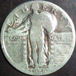 1928 S Standing Liberty Quarter - @ 90% Silver Coin photo