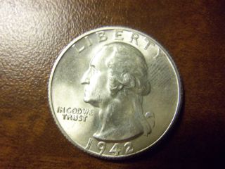 Uncirculated 1942 - S Washington Quarter photo