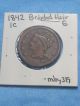 1842 Braided Hair Large Cent 1c - Good (mby319) Large Cents photo 2