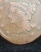 1842 Braided Hair Large Cent 1c - Good (mby319) Large Cents photo 4