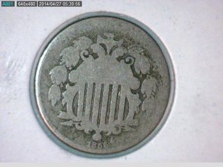 1866  Shield Nickel With Rays photo