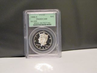 1996 S Kennedy Half Dollar. .  Silver. .  Pcgs Slabbed Pr69 Dcam photo