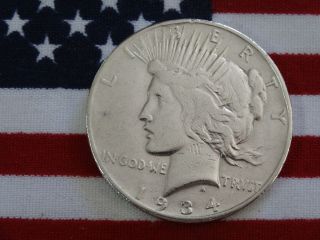 1934 - S Peace Silver Dollar (90.  0%silver) photo