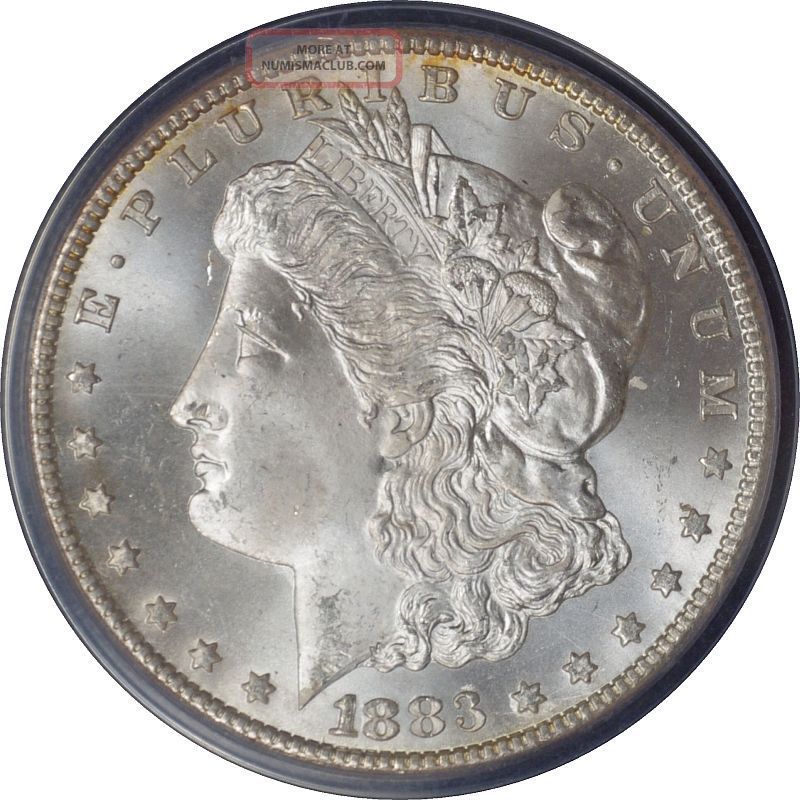 1883 - Cc Pcgs Ms65 Cac Silver Morgan Dollar