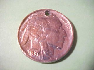 Very Large 1937 Buffalo Nickel Every Nickel Counts Novelty Coin photo