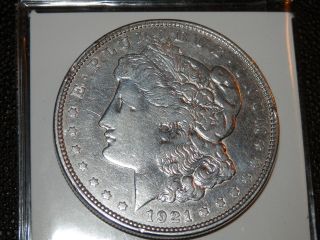1921 - P Morgan Silver Dollar - Very - 90% Silver photo