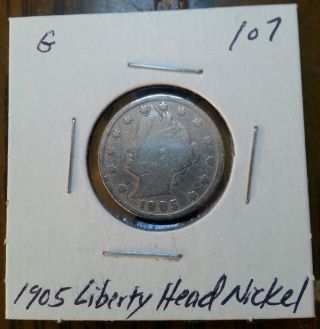 1905 Liberty Head V Nickel 107 photo