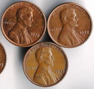 1972 Pds Lincoln Cent Trio photo