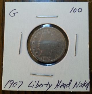 1907 Liberty Head V Nickel 100 photo