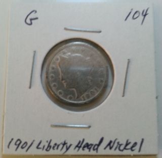 1901 Liberty Head V Nickel 104 photo