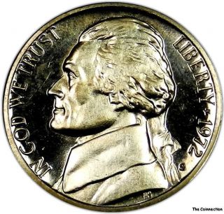 1972 S Proof Ms Unc Jefferson Nickel 5c Us Coin - Some Toning - Cameo C176 photo