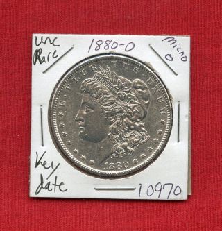 1880 Micro O Bu Unc Morgan Silver Dollar 10970 Ms+ Us Rare Key Date Estate photo