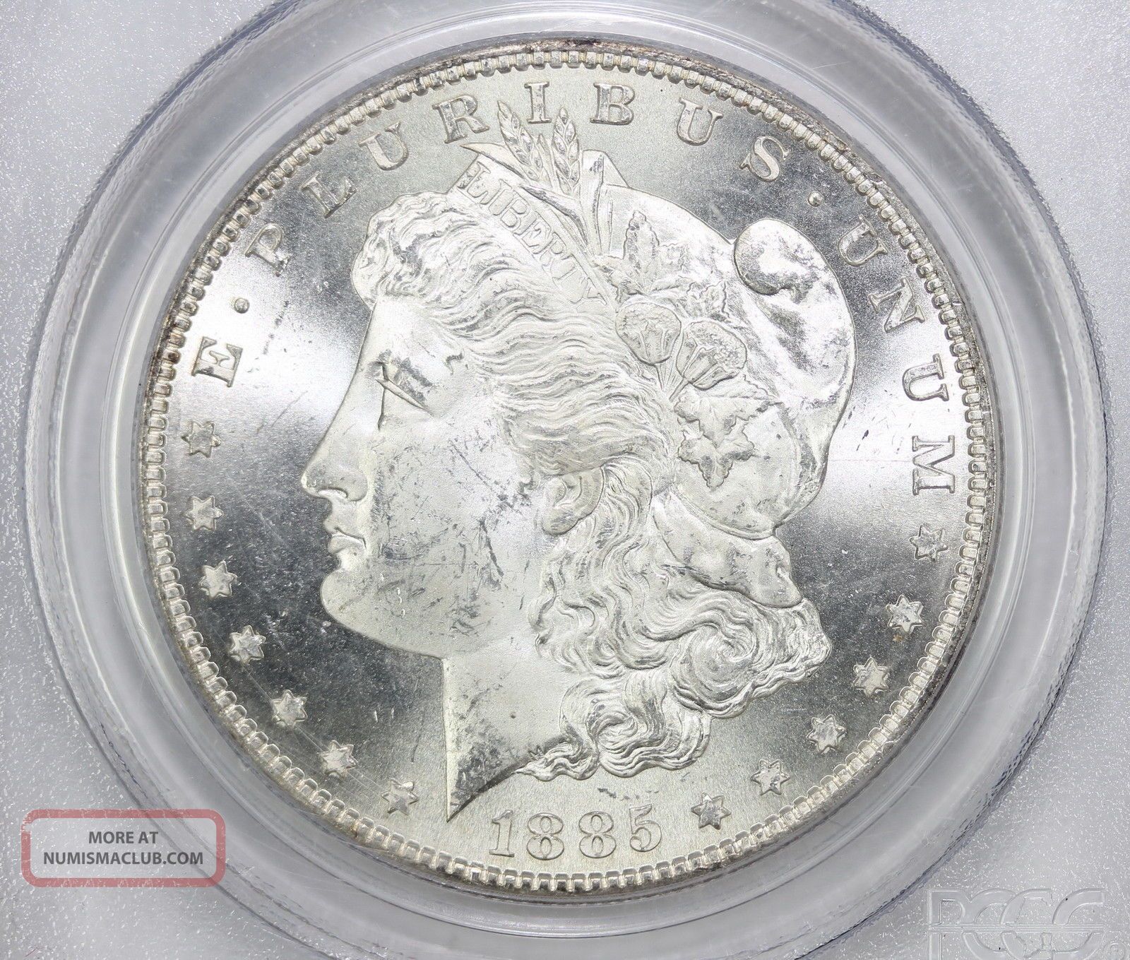 1885 S Morgan Silver Dollar Ms 64 Pcgs (3376)