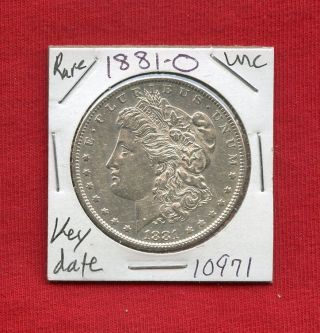 1881 O Bu Unc Morgan Silver Dollar 10971 Ms++ Coin Us Rare Key Date Estate photo