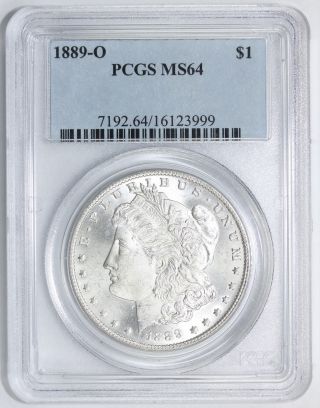 1889 O Morgan Silver Dollar Ms 64 Pcgs (3999) photo