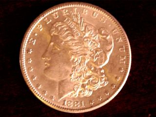 1881 - S $1 Bu Morgan Silver Dollar Stunning Coin 24 Hour photo