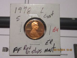 1978 S Lincoln Cent Error Doubling Rev No Steps photo
