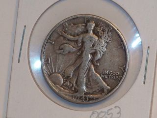 1943 P 90% Walking Liberty Silver Half Dollar 50 Cent Coin photo