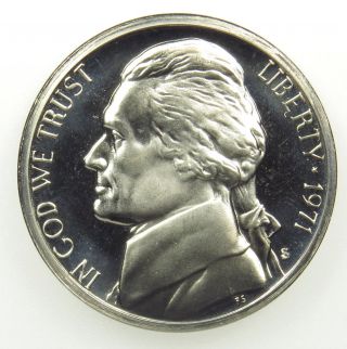 1971 S Proof Jefferson Nickel (b03) photo