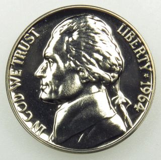 1964 Proof Jefferson Nickel (b01) photo