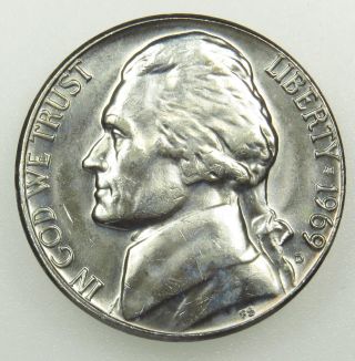 1969 D Uncirculated Jefferson Nickel (b01) photo