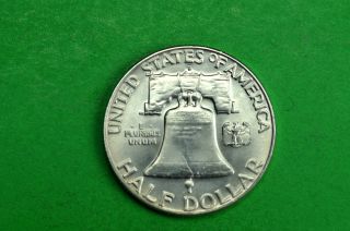 1963 - D Bu State Franklin Silver Half Dollar (90% Silver) photo