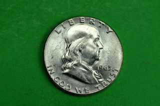 1963 - P Bu State Franklin Silver Half Dollar (90% Silver) photo