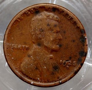 Very Good+ 1925 - S Lincoln Wheat Back Cent. . . .  10287 photo