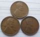 1927 P,  D,  &s Circulated Lincoln Cents. . Small Cents photo 1