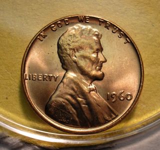1960 Lincoln Cent (memorial Reverse,  Large Date Var. ) Beauty photo