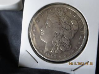 1891 - O Morgan Silver Dollar - Sharp - Scarce.  - photo