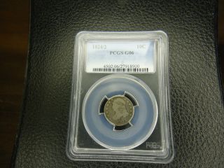 1824/2 Capped Bust 10c Pcgs G - 6 photo