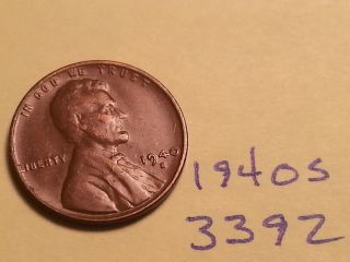 1940 S Lincoln Cent Great Coin (3392) Wheat Penny Fine Detail photo