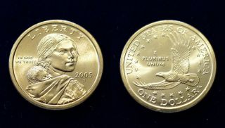 2005 - D $1 Sacagawea Dollar Us Coin photo