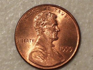Us 1999 Lincoln Memorial Cent Weak Strike Error,  Au photo