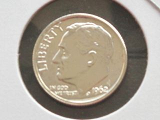1962 - P Roosevelt Dime 90% Silver Brilliant Uncirculated U.  S.  Coin D0177 photo
