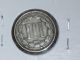 1866 Three Cent Nickel - - - 3 Cents - - - Details Three Cents photo 1